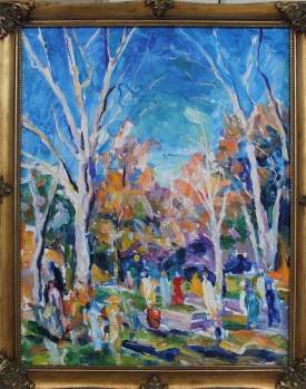 Great Impressionist Painting *Park in Statesboro * V. Barhatkov !