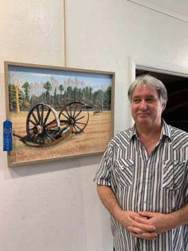 first place blue ribbon @ okefenokee heritage foundation art show, Waycross, Georgia