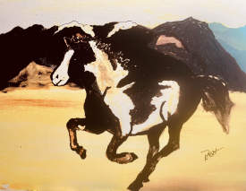 Impressionist Desert Mustang
