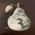 A Pear In Grayscale