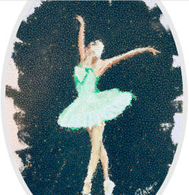 Tiny Dancer II (mixed media)