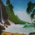 Tropical island wave