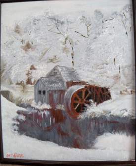 Old Mill in Winter