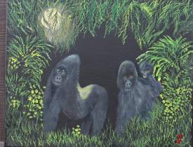 Endangered Silverback Mountain Gorilla