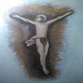 Crucifixion painted sketch