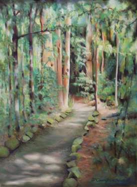 Kondililla Falls Walking Track - Pastel on Paper 75x51cm