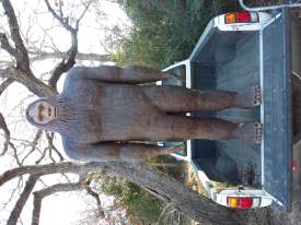 Tx Bigfoot  sculpture