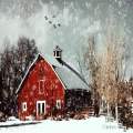 Snowy barn 