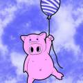 Pig flying 