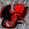 Evil red dragon 