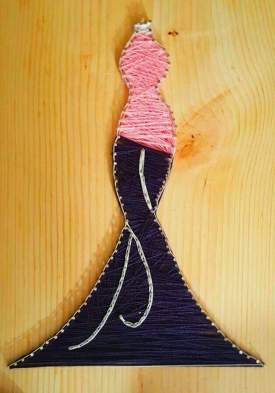 Nail String Art - Dress Inspiration