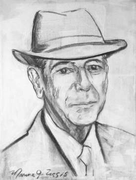 Portrait of Leonard Cohen