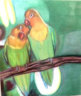 lovebirds drawing 