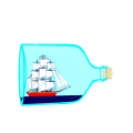 Clipper Ship in a Bottle