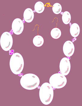 Baroque Pearls and earrings on Maeve