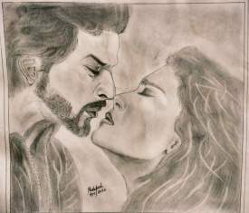 #SRK #Shah #Rukh #khan and #Kajol #Pencil #Sketch by #Rushikesh #Pawade