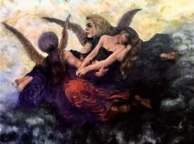Angels Escorting A Soul to Heaven