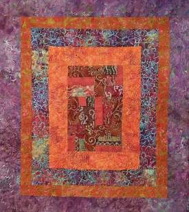 Orange and Purple Batiks