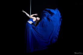 Pole Dance in Blue