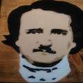 Edgar Allen Poe Acrylics on Wood Hand painted Pop Art Infamous Series Collection