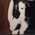 Hyper Tension  Acrylics on Wood Hand painted LGBT Nude Gay Pop Art