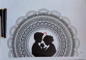 Couple art- Mandala design