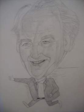 Actor John Thaw (Caricature)