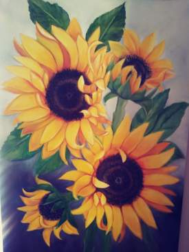 Four Sunflowers