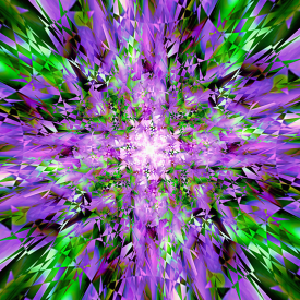 Green and Violet Symmetry Pattern '24
