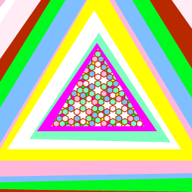 Hexagons Aperiodic Pattern '22