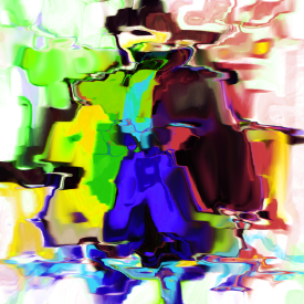 Sort of Sayes Ram Color Abstract Digital Painting