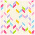 Pixels Pastel Herringbone Pattern 