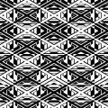 Black and White Crisscross Geometric Pattern '7-'21 