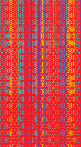 Red Shapes and Color Pattern '21