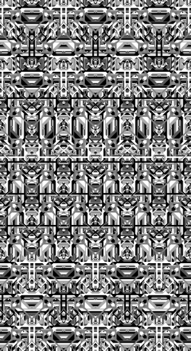 Grey Symmetry Pattern 8-'22