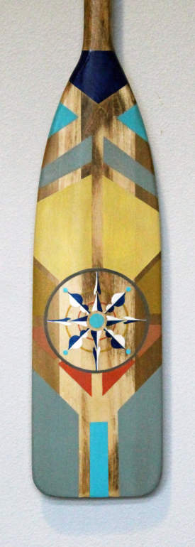 Compass rose oar