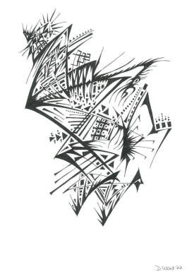 15 Abstract Tribal Drawing
