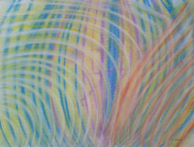 P28 Abstract Pastel Drawing