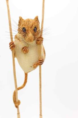 Mouse on Wheat Shafts