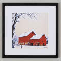 Red Barn in the Snow