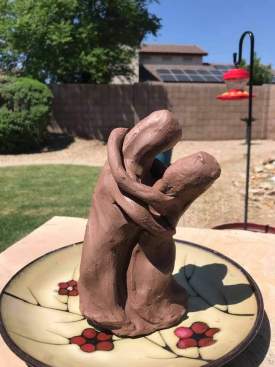 Lover's Clay Sculpture
