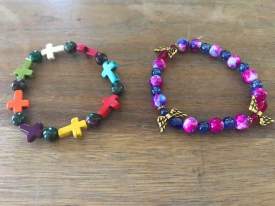 Cross and Angel Bracelets