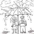 Sober Umbrella Coloring Page, Instant Download