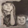 Little dreamers - Graphite drawing