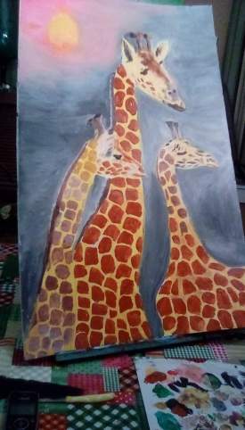 giraffe family