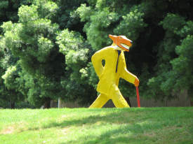 Mr. Wolf Goes For A Walk In His Spiffy New Suit