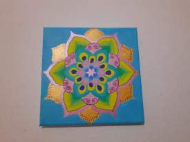 Mandala spring colors